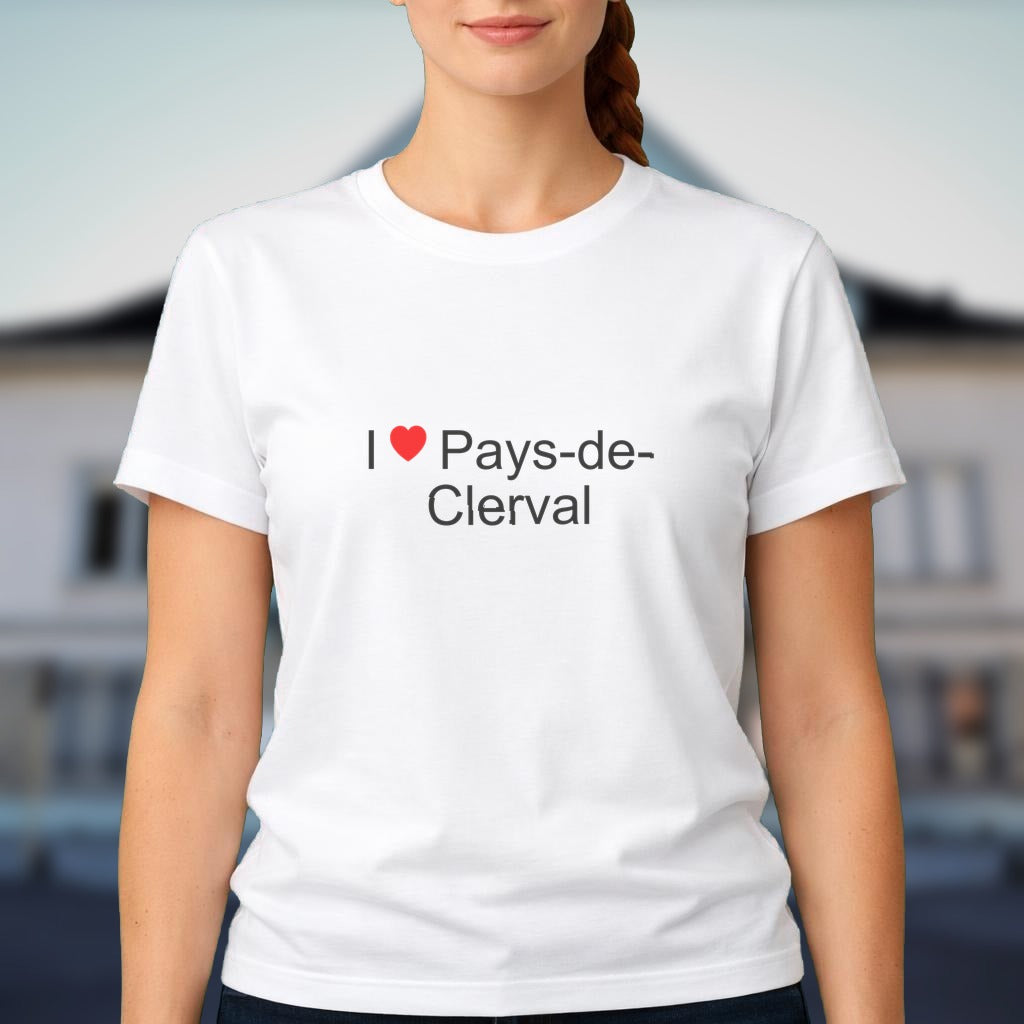 T-shirt I love pays-de-clerval