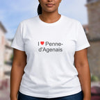 T-shirt I love penne-d'agenais