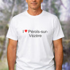 T-shirt I love pérols-sur-vézère