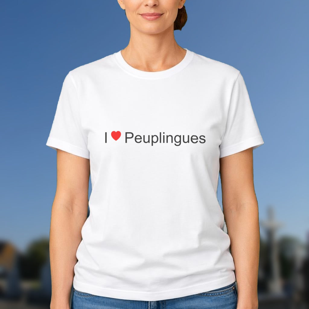 T-shirt I love peuplingues