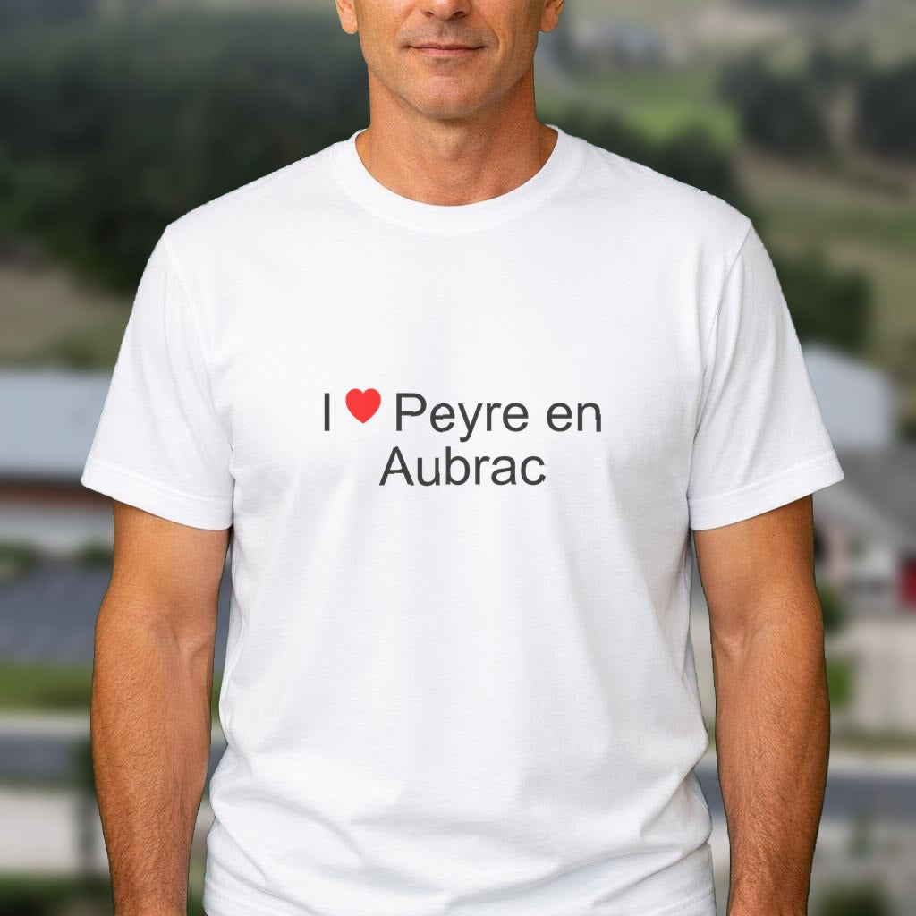 T-shirt I love peyre en aubrac