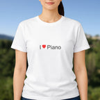 T-shirt I love piano