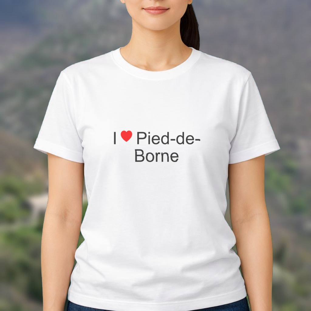 T-shirt I love pied-de-borne