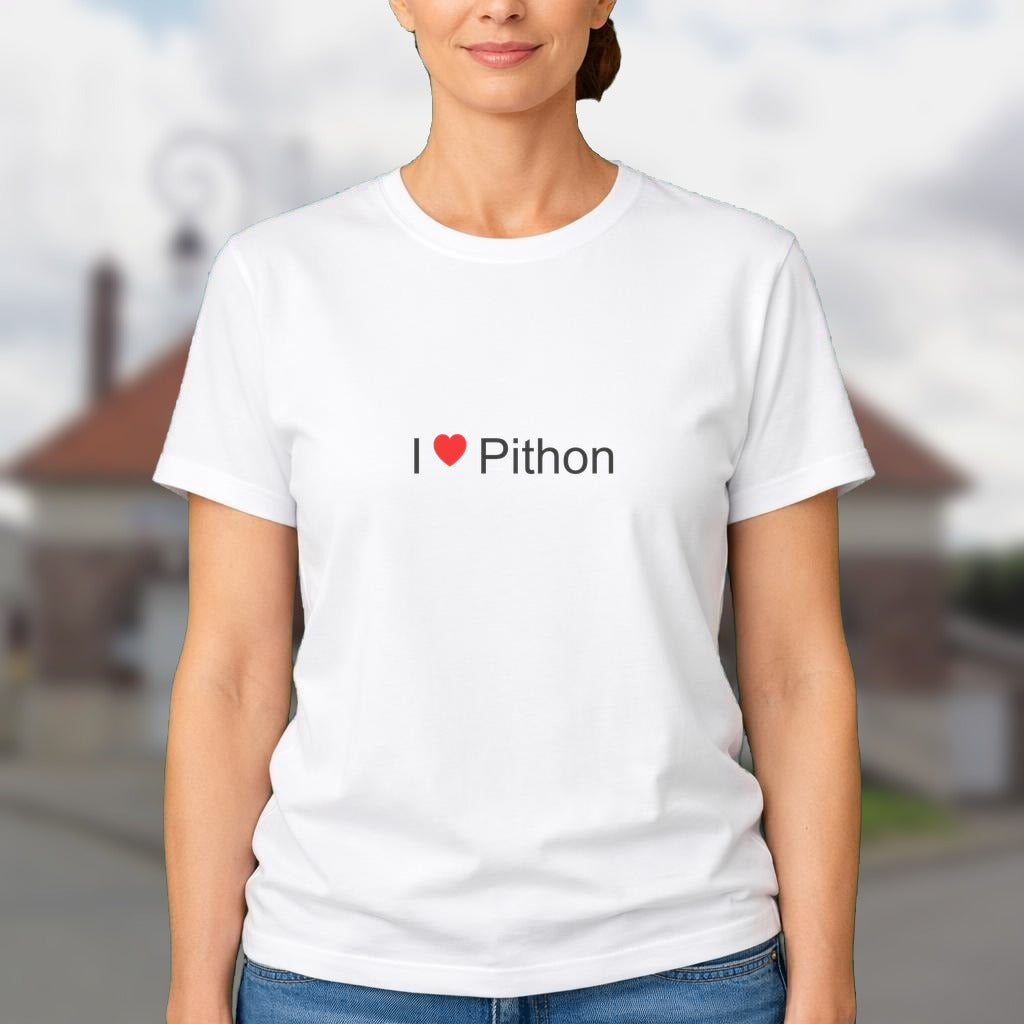 T-shirt I love pithon