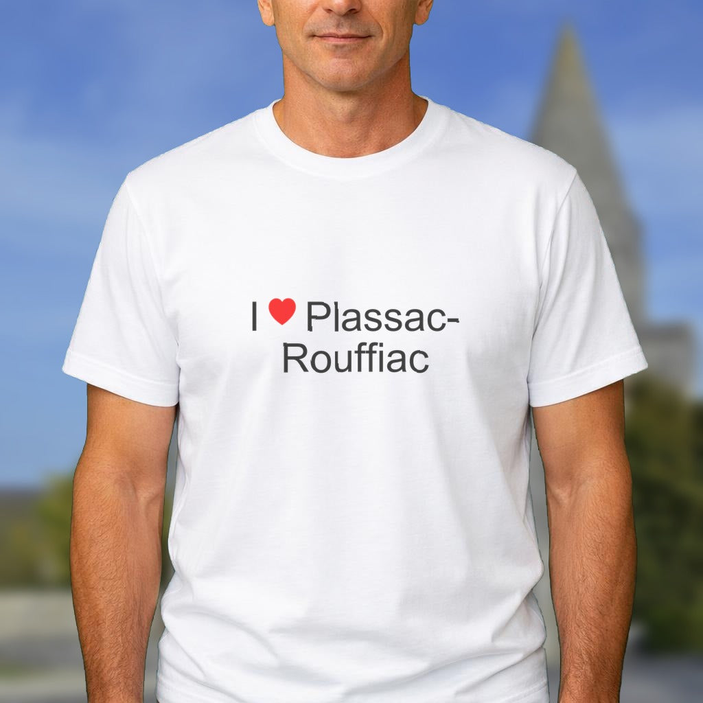 T-shirt I love plassac-rouffiac
