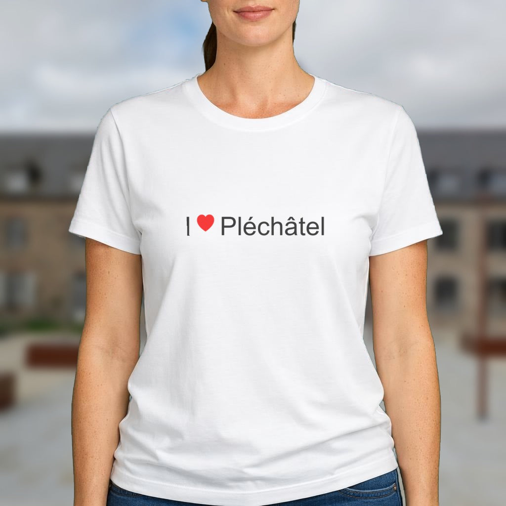 T-shirt I love pléchâtel