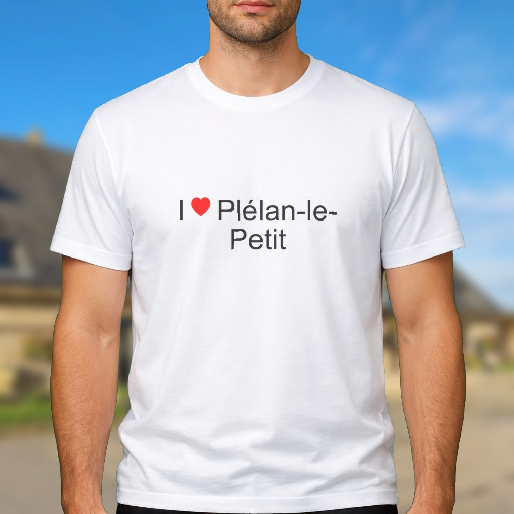 T-shirt I love plélan-le-petit