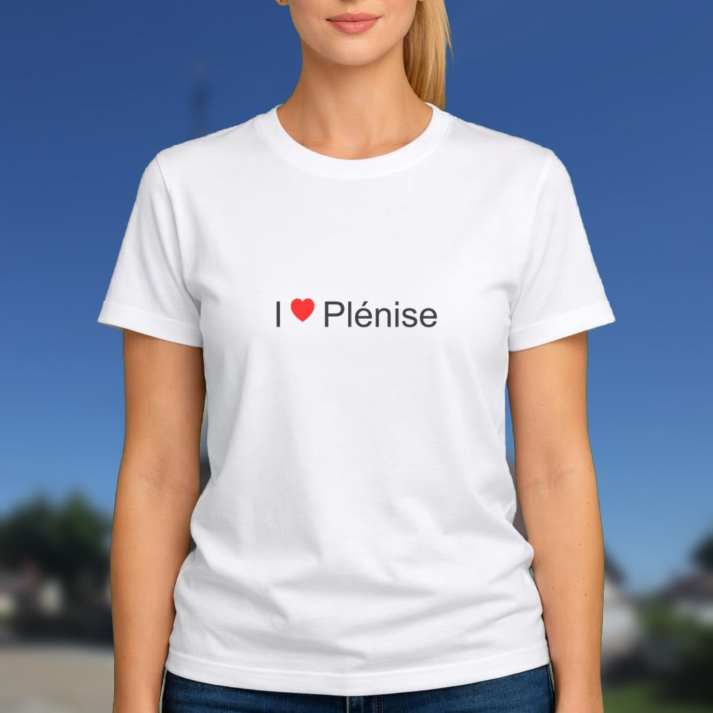 T-shirt I love plénise