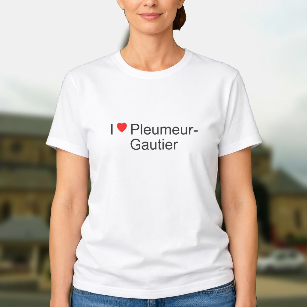 T-shirt I love pleumeur-gautier