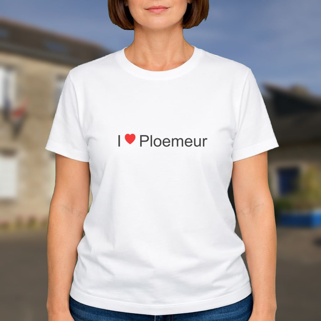 T-shirt I love ploemeur