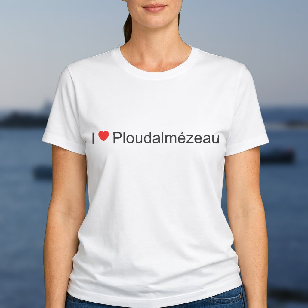 T-shirt I love ploudalmézeau