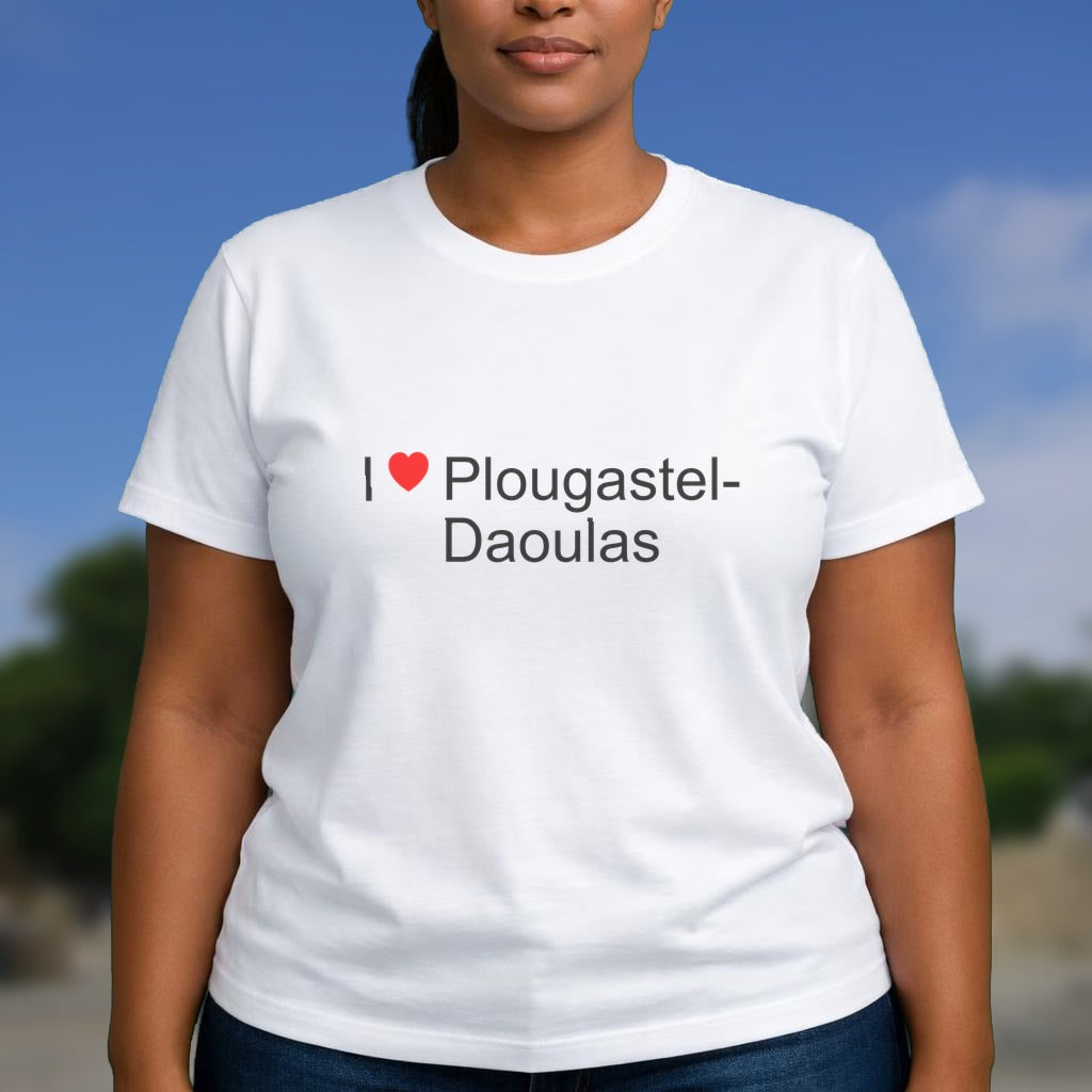 T-shirt I love plougastel-daoulas