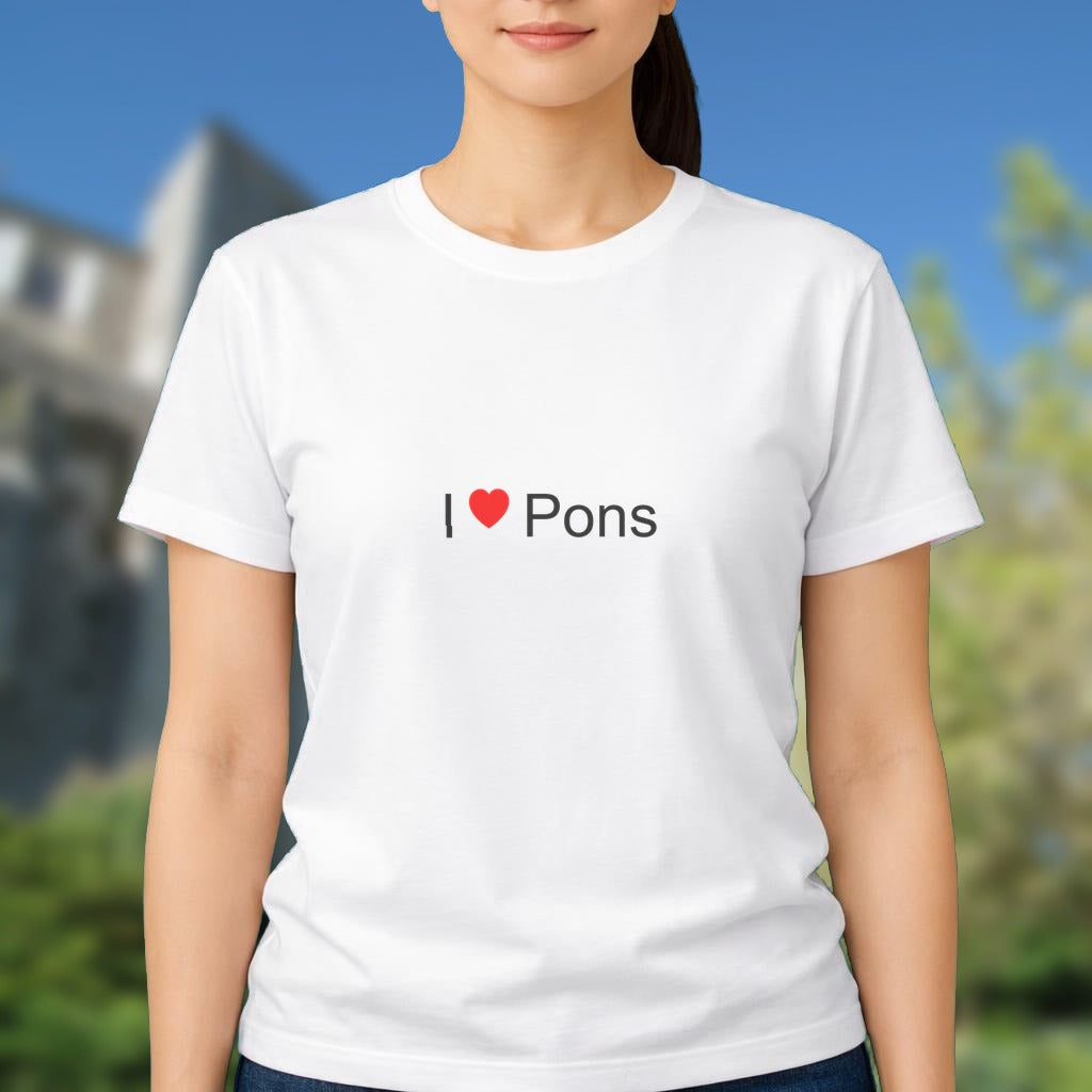 T-shirt I love pons