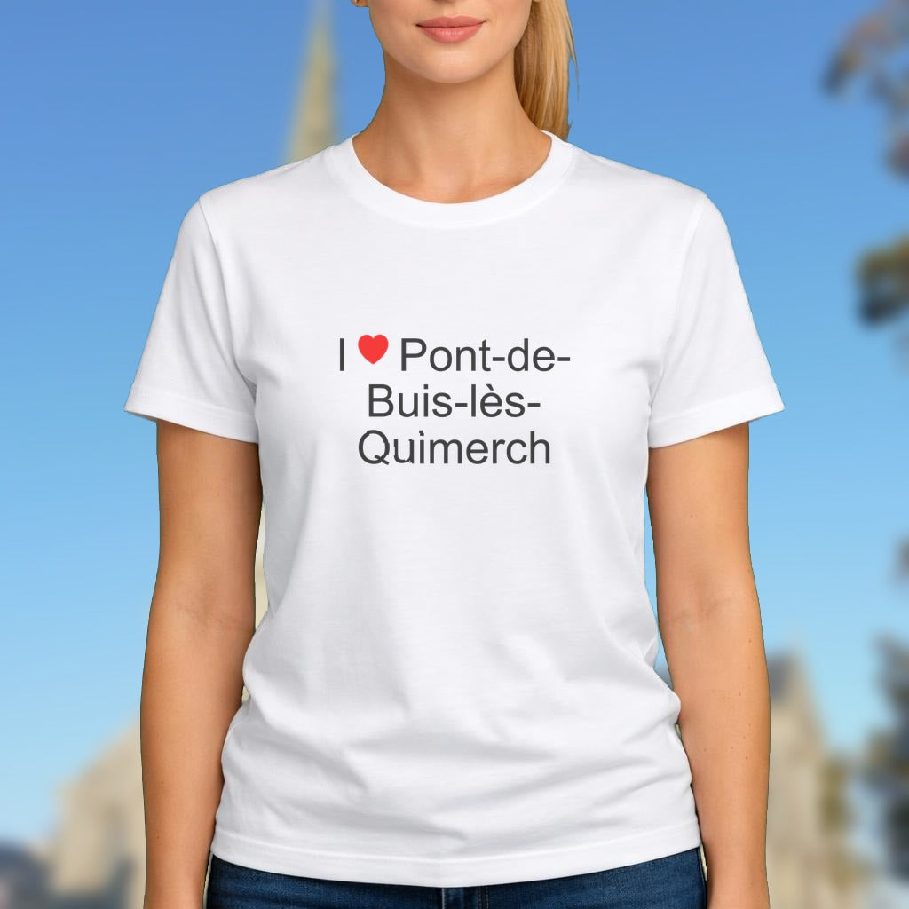T-shirt I love pont-de-buis-lès-quimerch