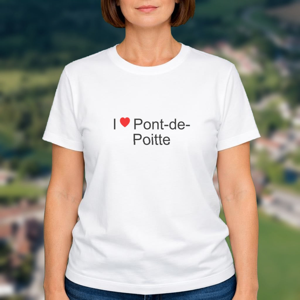 T-shirt I love pont-de-poitte