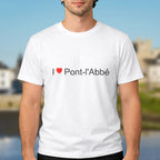 T-shirt I love pont-l'abbé