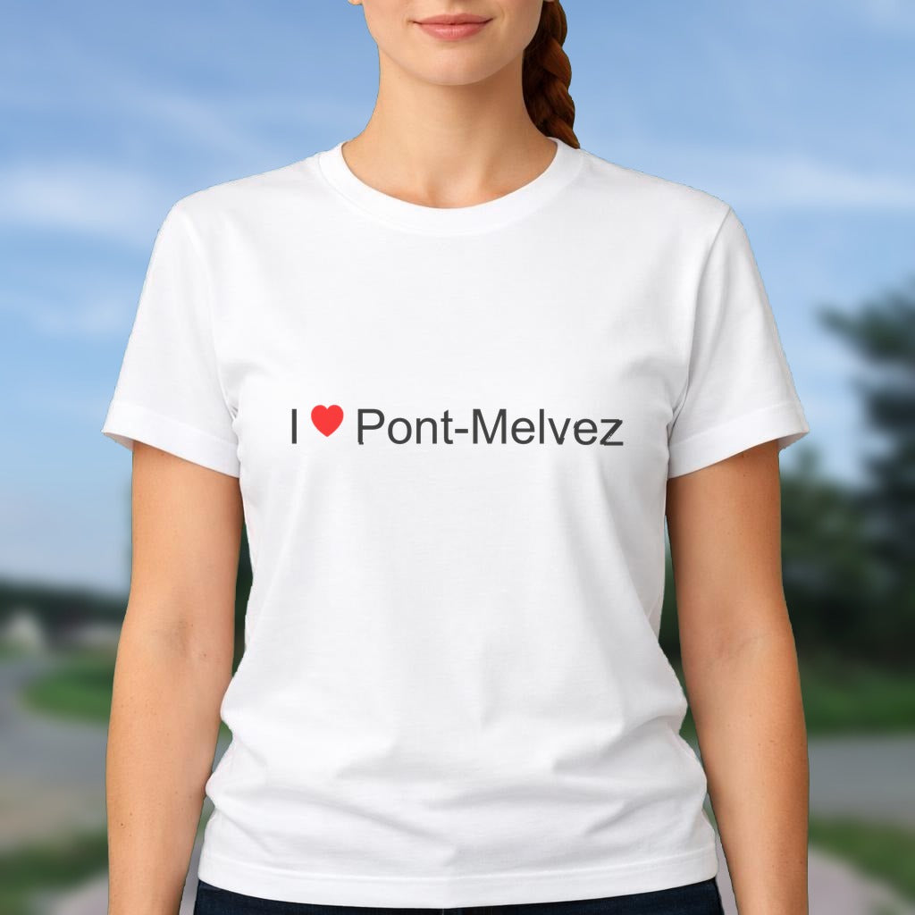 T-shirt I love pont-melvez