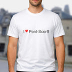 T-shirt I love pont-scorff