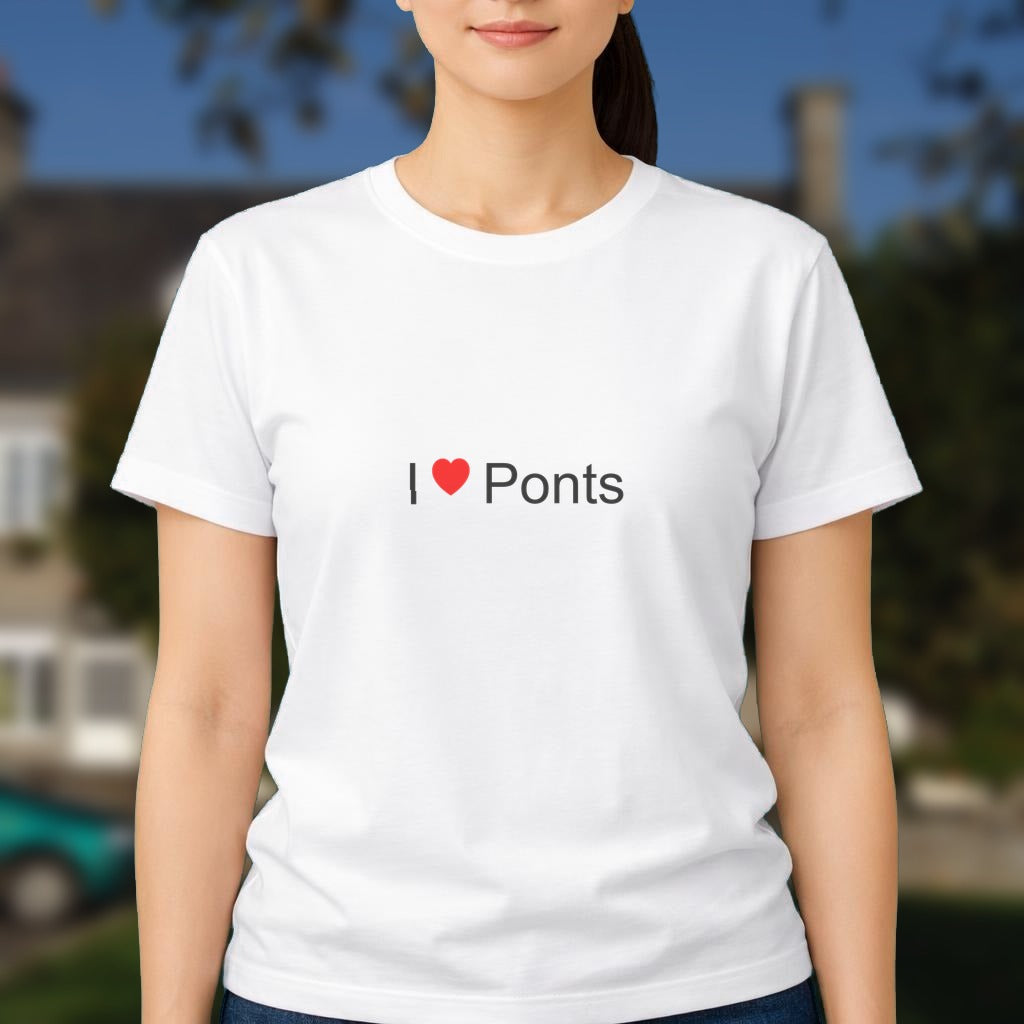 T-shirt I love ponts