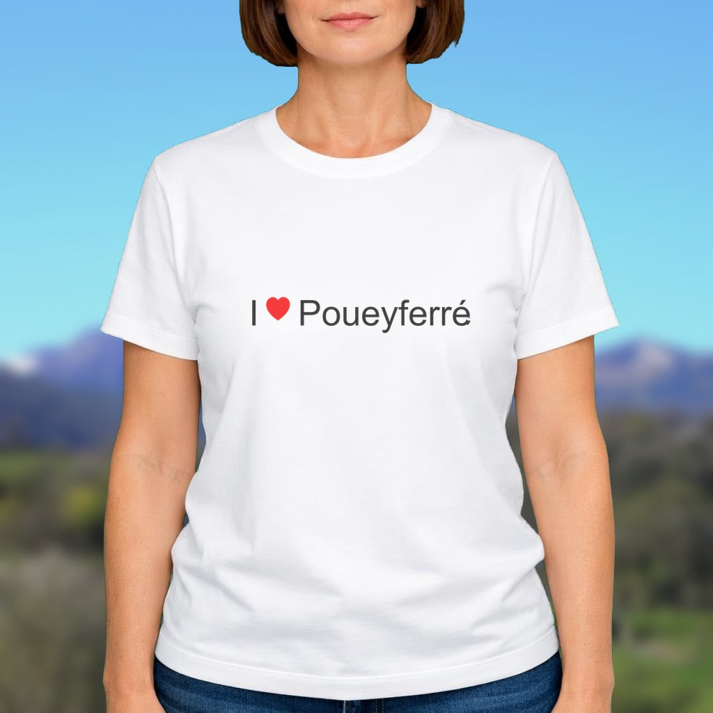 T-shirt I love poueyferré