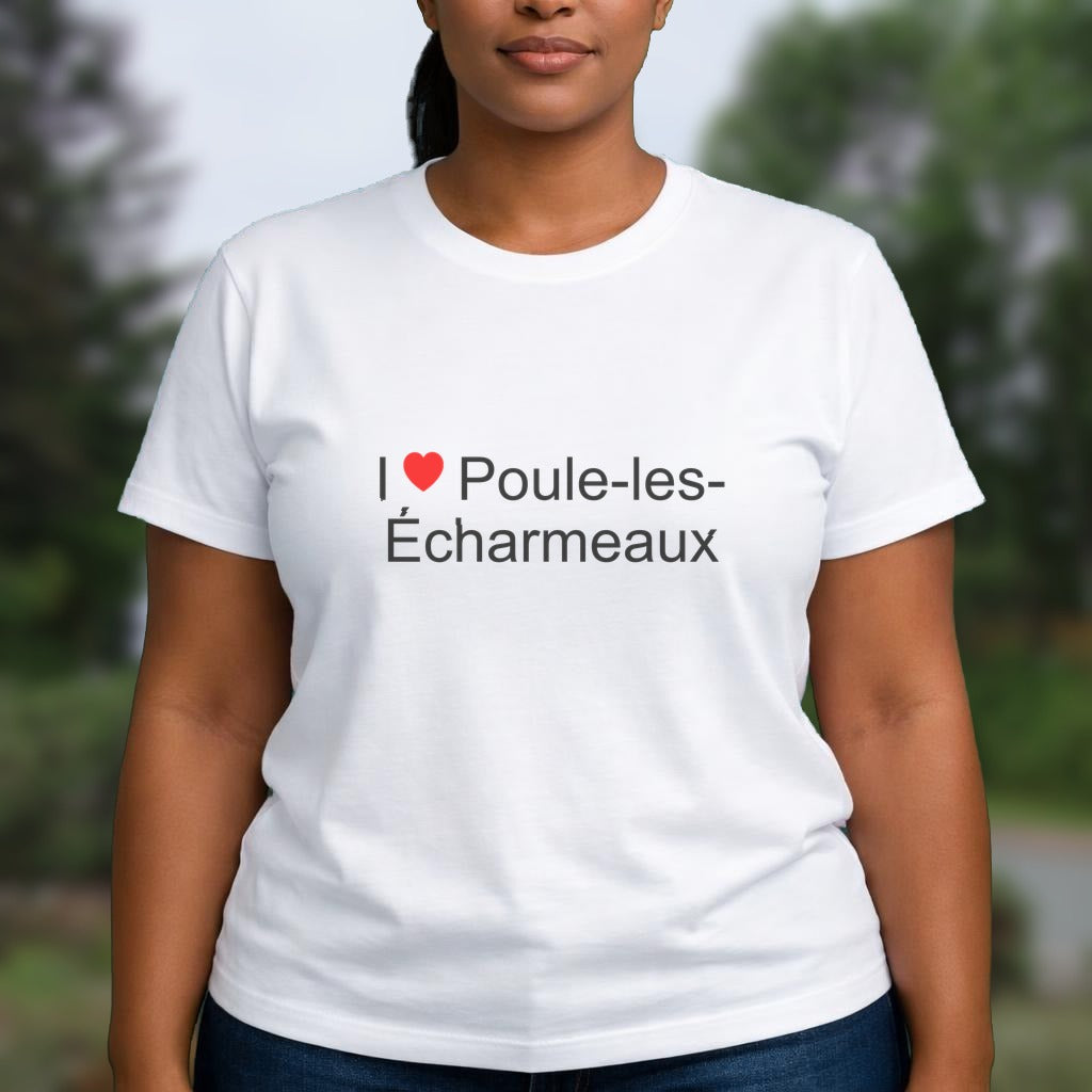 T-shirt I love poule-les-écharmeaux