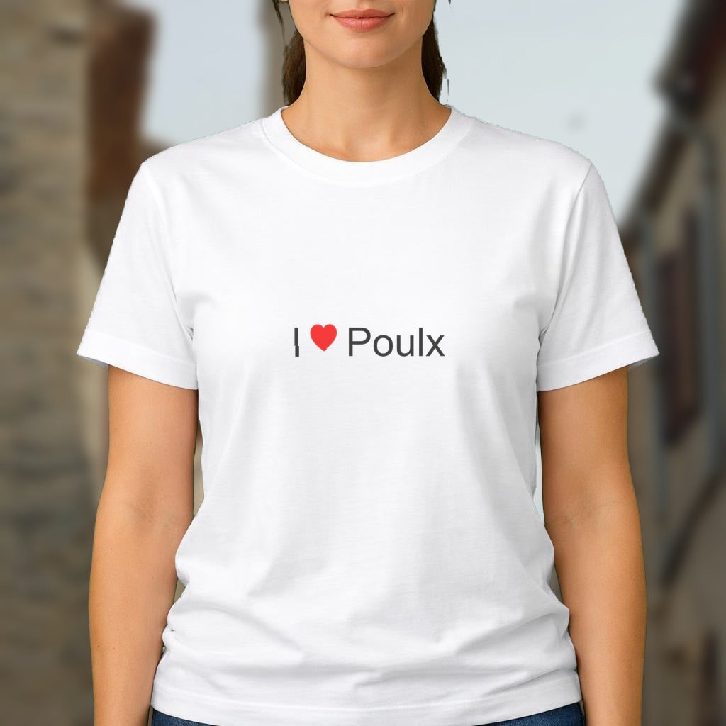 T-shirt I love poulx