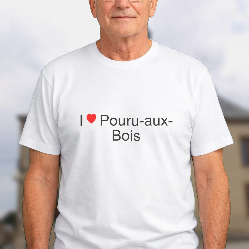 T-shirt I love pouru-aux-bois