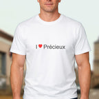 T-shirt I love précieux
