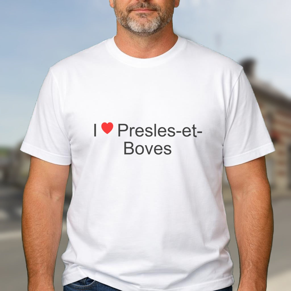 T-shirt I love presles-et-boves