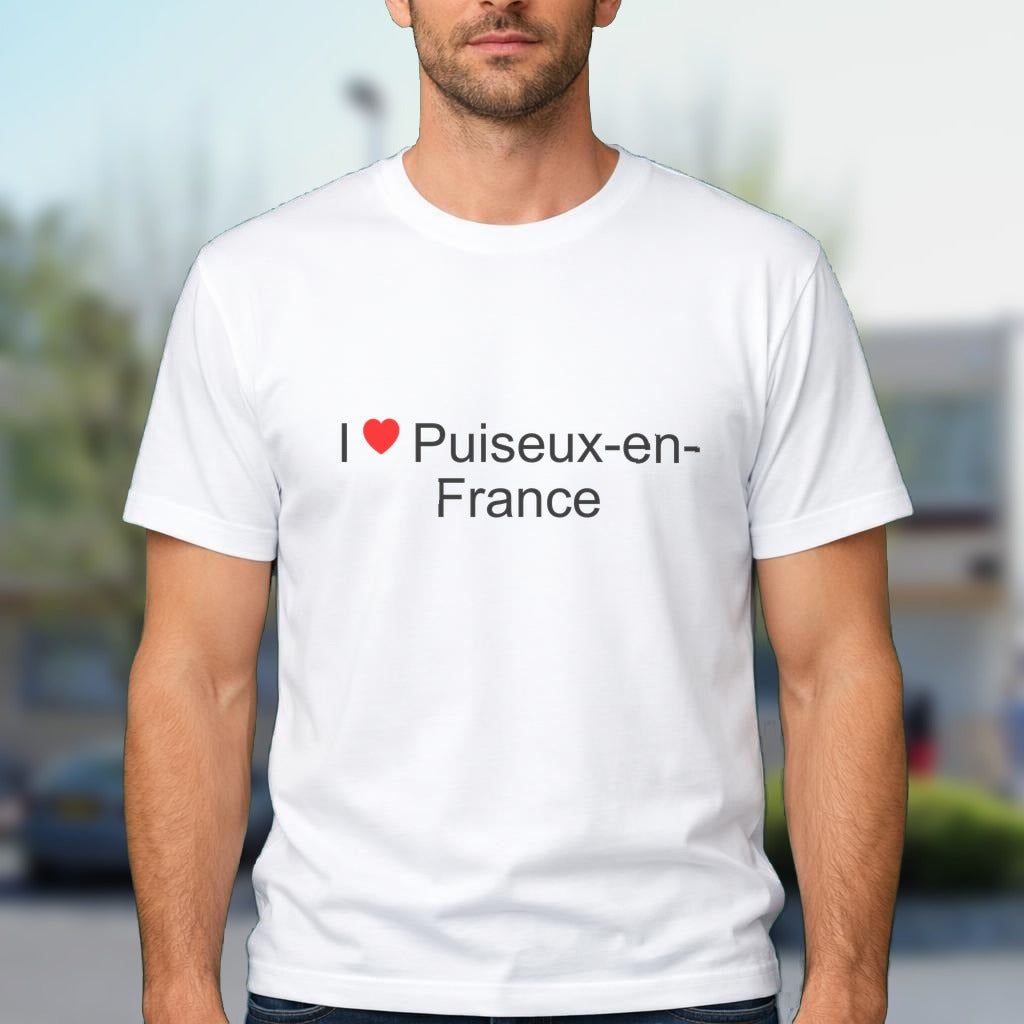 T-shirt I love puiseux-en-france