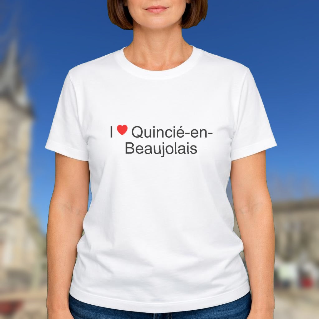 T-shirt I love quincié-en-beaujolais