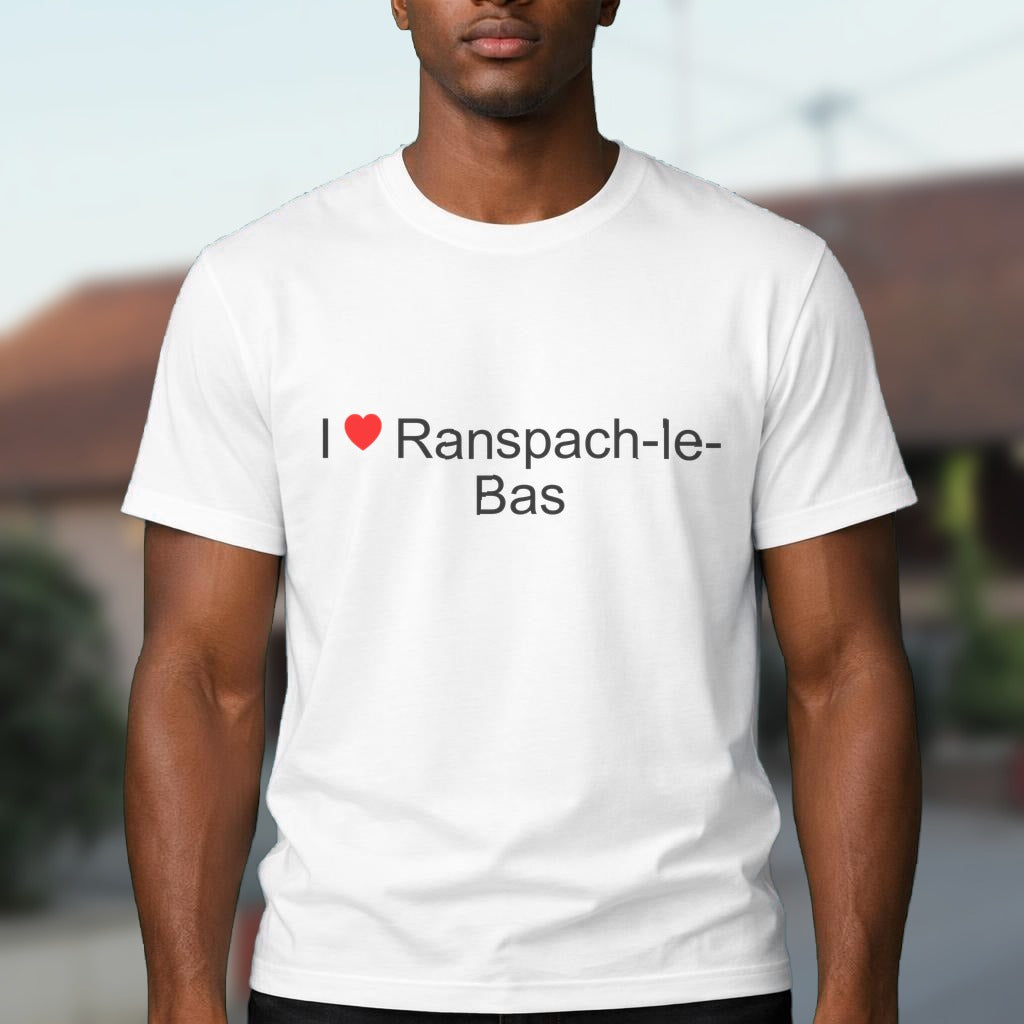 T-shirt I love ranspach-le-bas