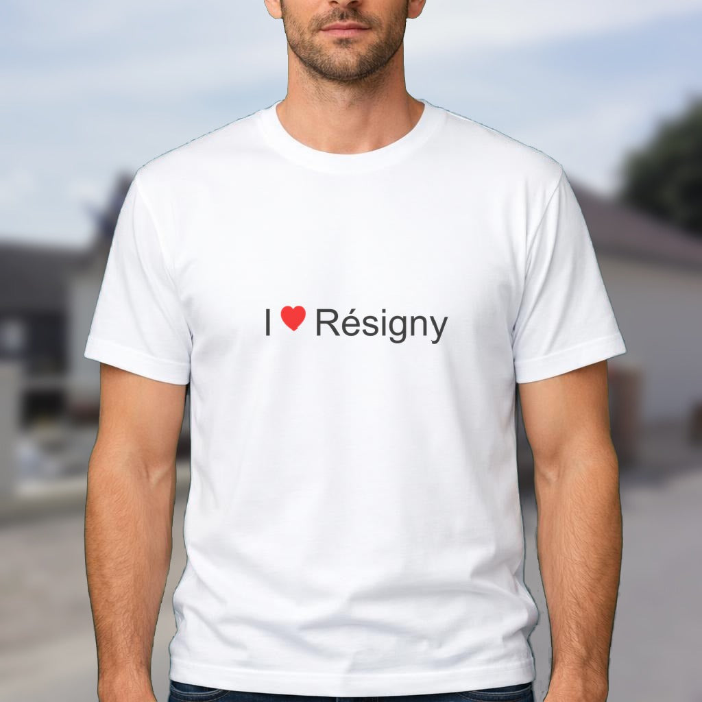 T-shirt I love résigny