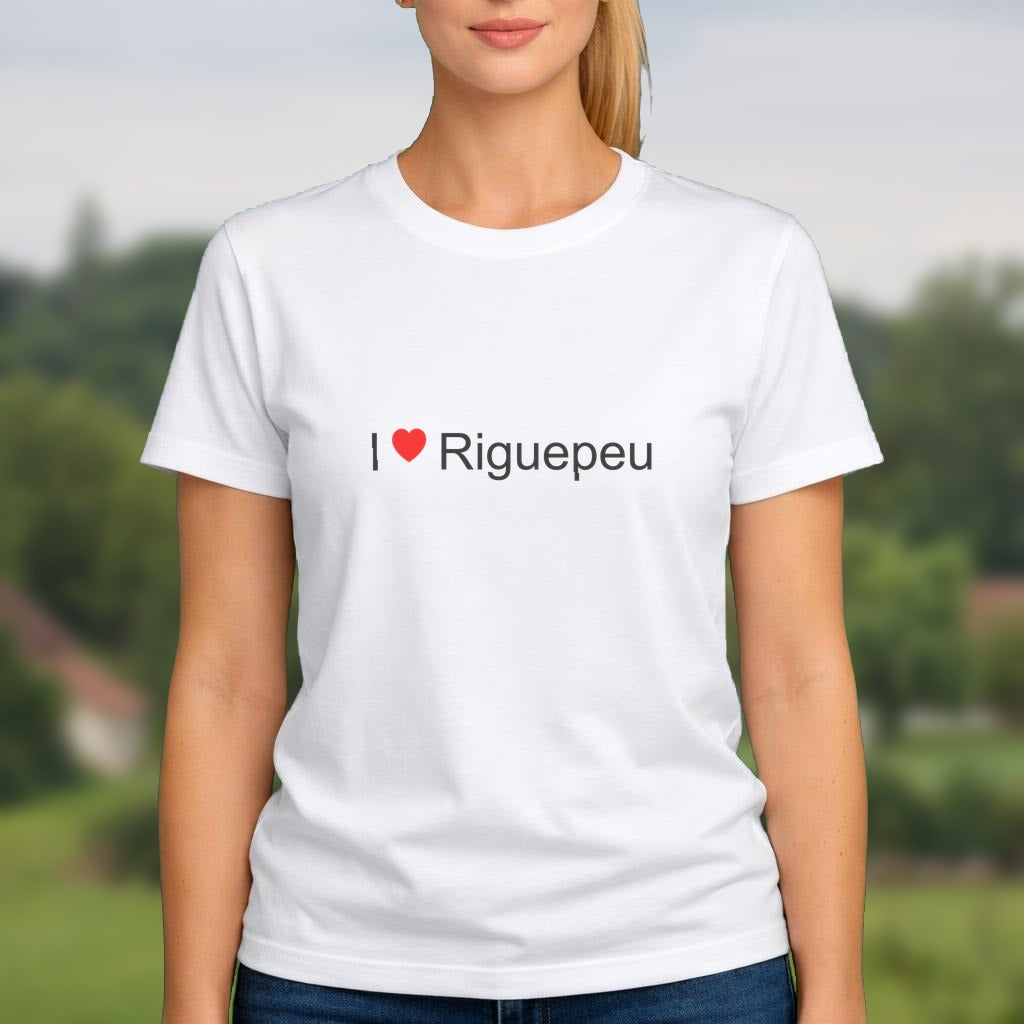 T-shirt I love riguepeu