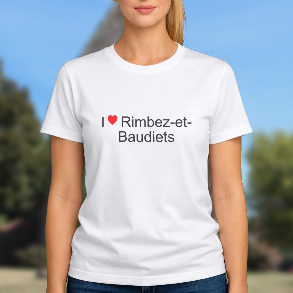 T-shirt I love rimbez-et-baudiets