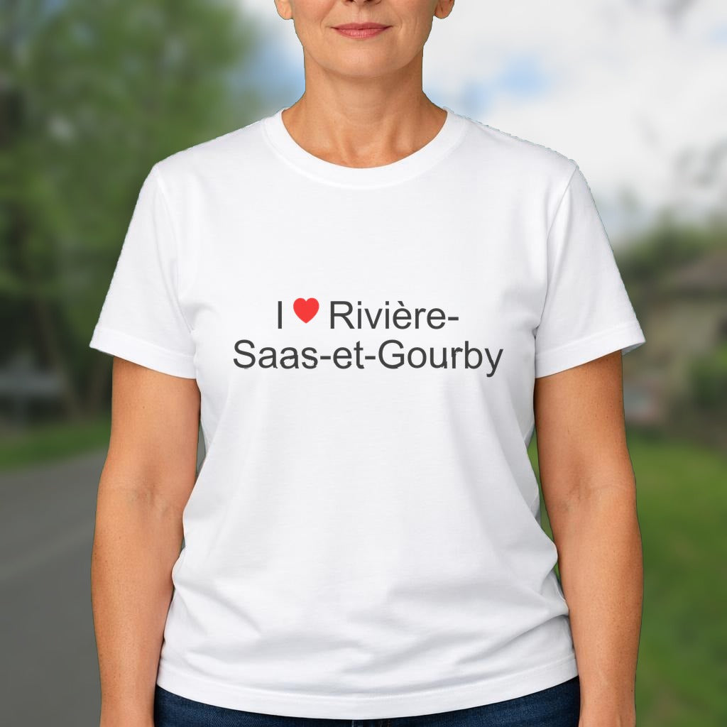 T-shirt I love rivière-saas-et-gourby