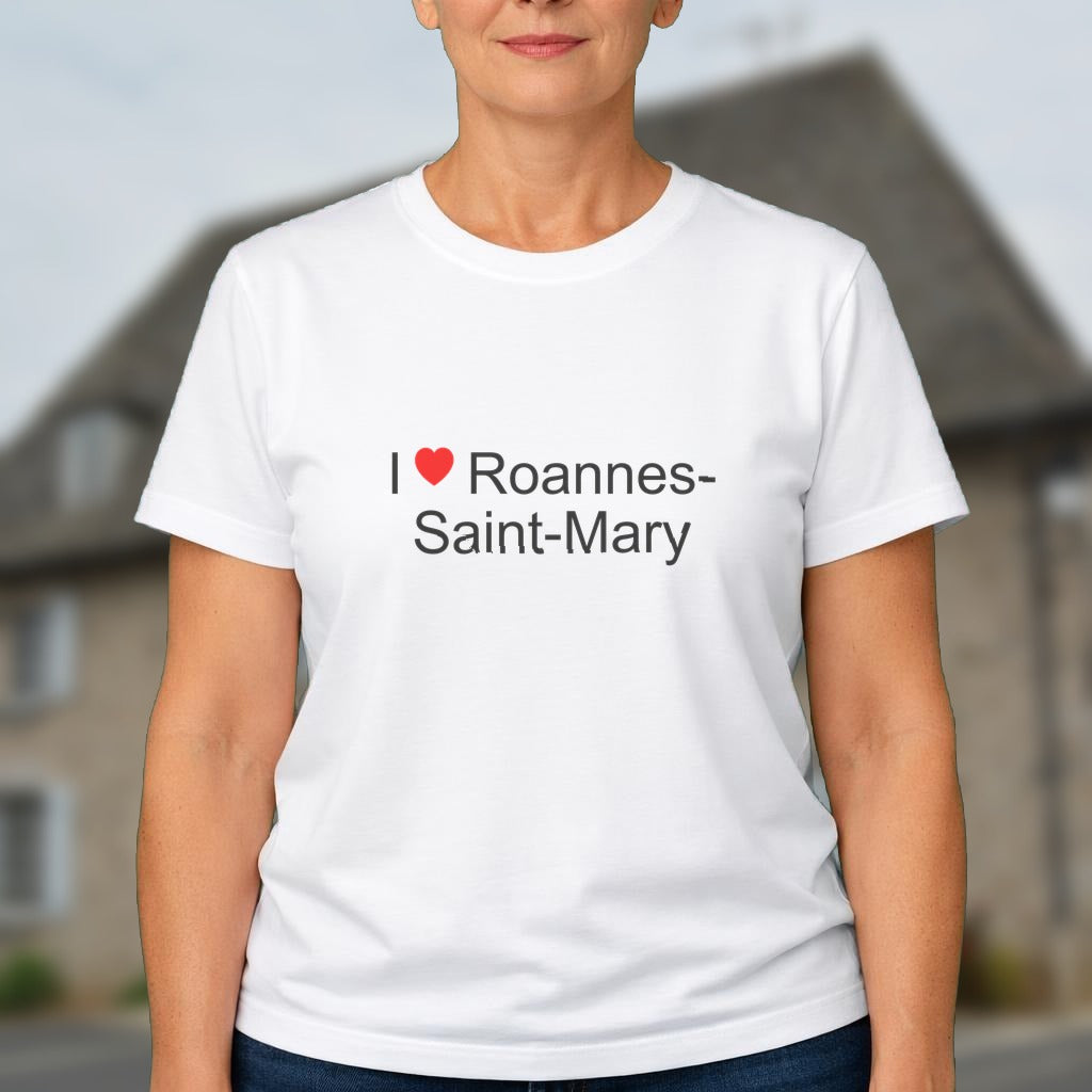 T-shirt I love roannes-saint-mary