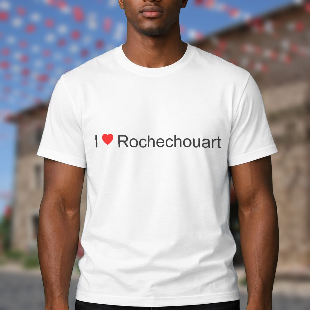 T-shirt I love rochechouart