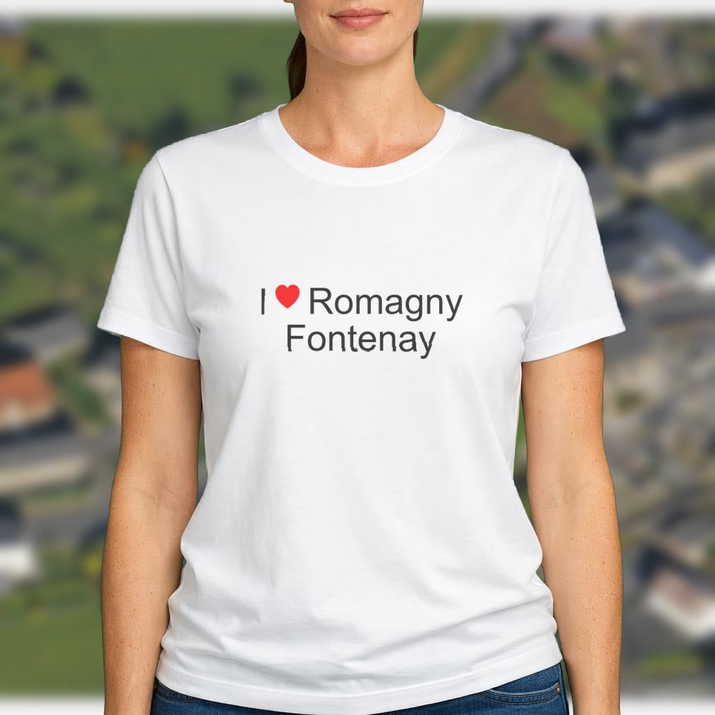 T-shirt I love romagny fontenay