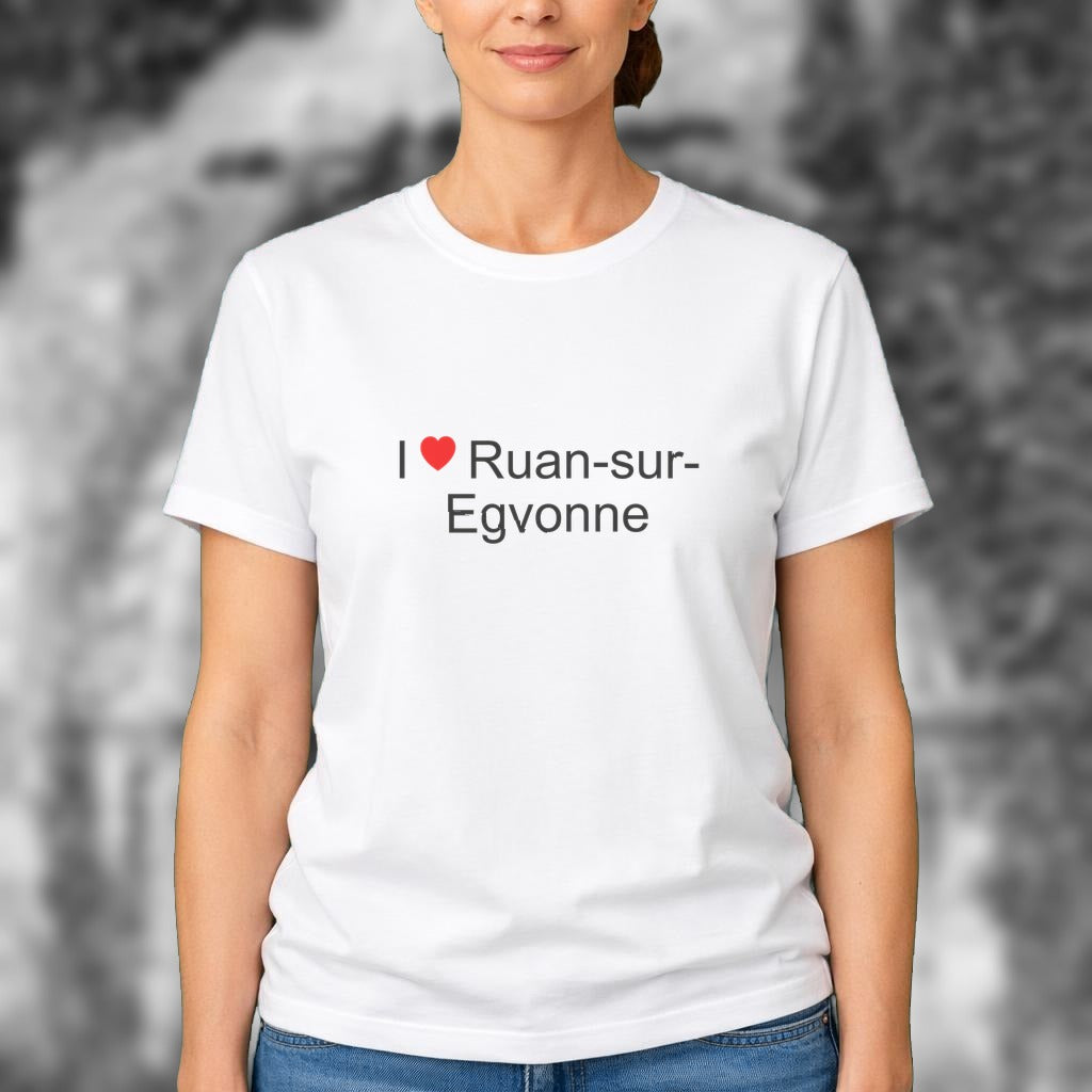 T-shirt I love ruan-sur-egvonne