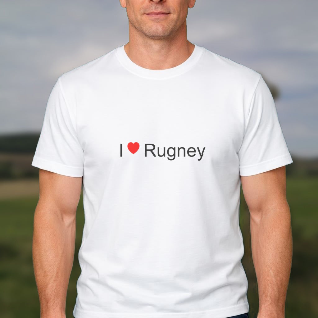 T-shirt I love rugney