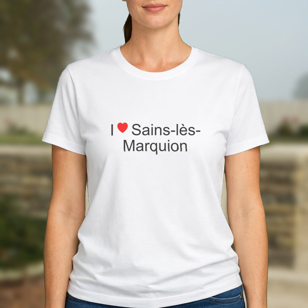 T-shirt I love sains-lès-marquion