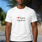 T-shirt I love saint-agathon