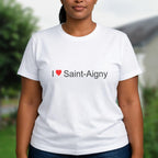 T-shirt I love saint-aigny