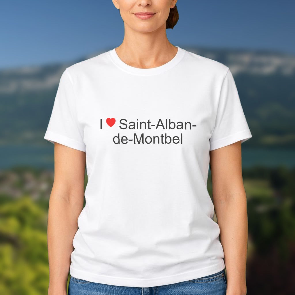 T-shirt I love saint-alban-de-montbel