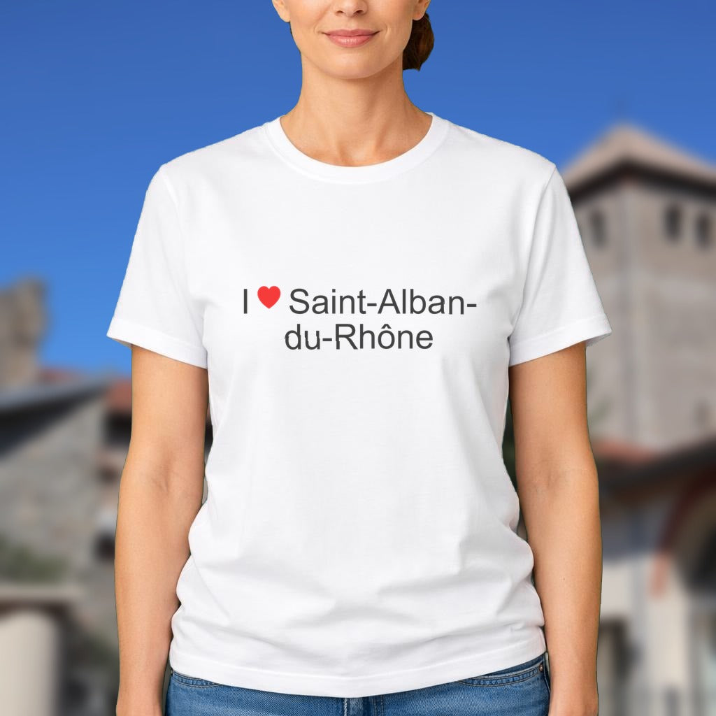 T-shirt I love saint-alban-du-rhône