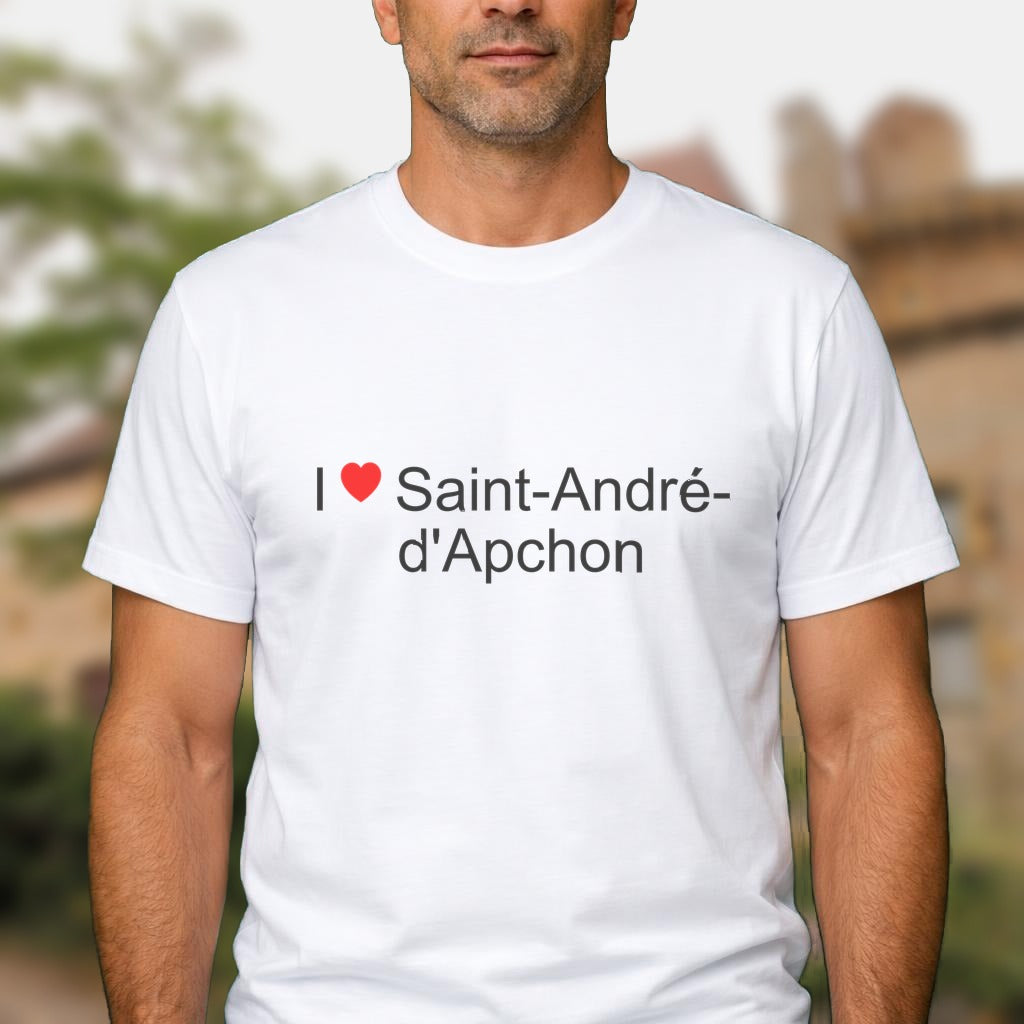 T-shirt I love saint-andré-d'apchon