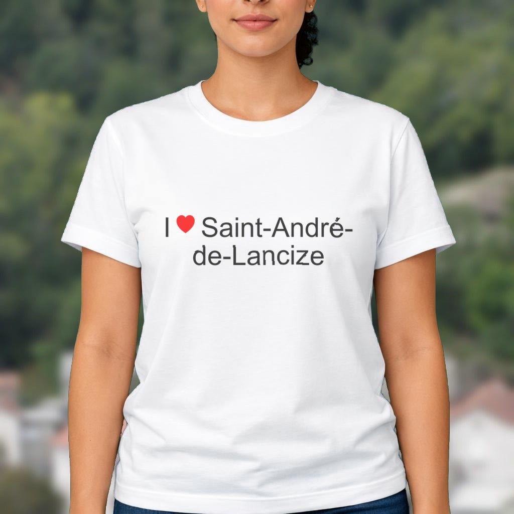 T-shirt I love saint-andré-de-lancize