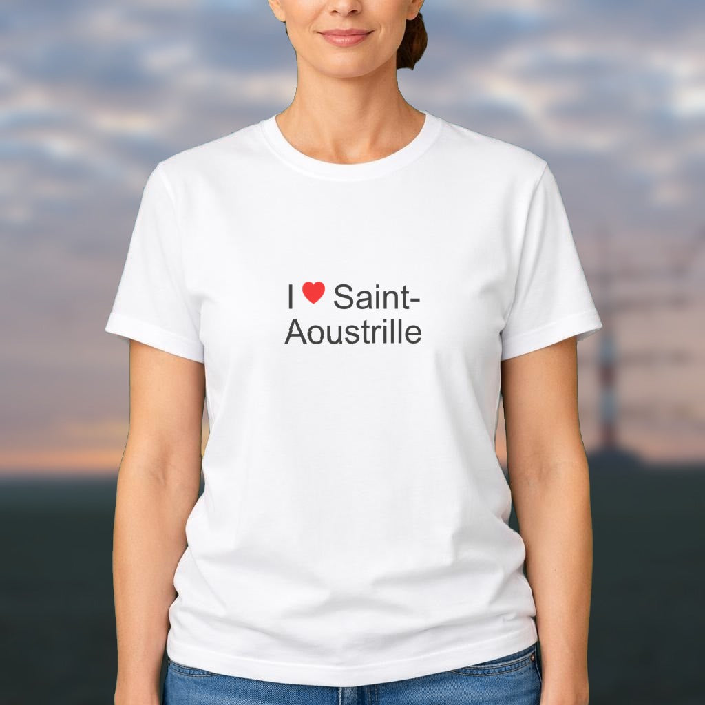 T-shirt I love saint-aoustrille
