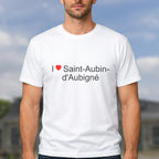 T-shirt I love saint-aubin-d'aubigné